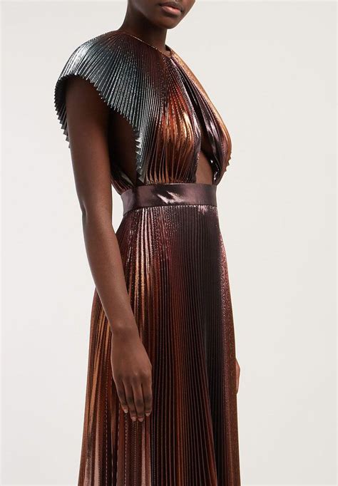 givenchy crystal dress|Givenchy pleated dress.